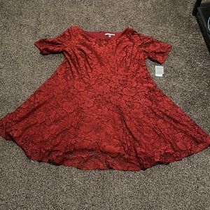 Lacey floral dress, never worn new with tags.